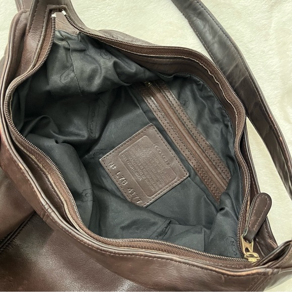 Coach Brown Flatiron Leather Hobo Bag L7B-4177 - Picture 5 of 11